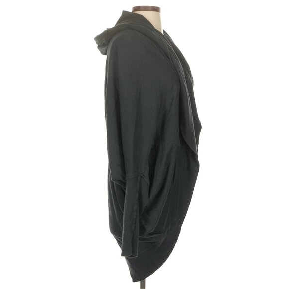 Vintage Y2K Juicy Couture Black Oversized Cozy Hooded Cardigan | Retro Comfy S/M - Picture 2 of 6